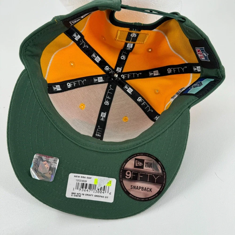 Green Bay Packers City 2019 Draft NFL 100 Years Adjustable Snapback Hat Cap - Picture 7 of 16